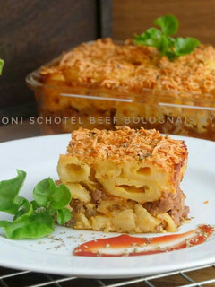 Foto resep Macaroni Schotel Beef Bolognese