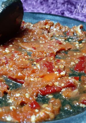 Foto resep Sambal Bawang Cabe Terasi Garam Gula Tomat Minyak 《BCTGGTM》