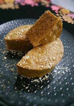 A picture of Microwave Apple Jaggery Coconut Cake.