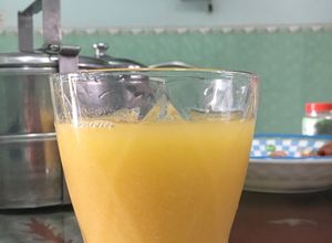 Hình của món Sữa hạt sen, bí ngô.