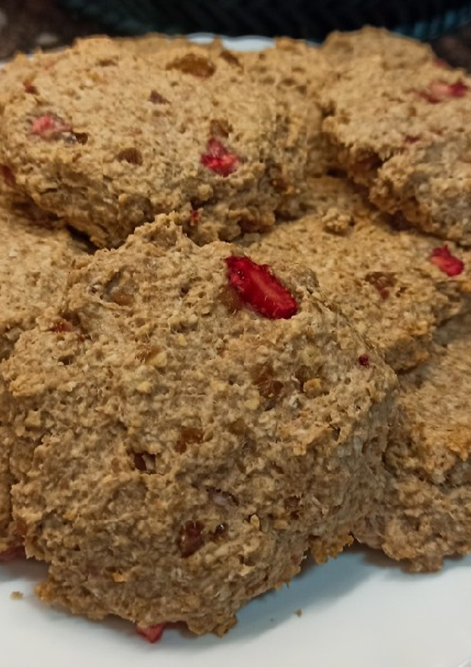 Una foto de Galletas de avena y 🍓fresas🍓