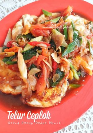 Foto resep Telur Ceplok Oseng Kecap Pedas Manis