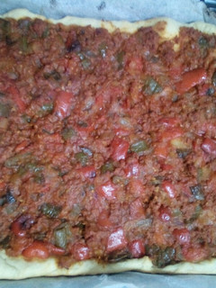 Una foto de Torta de carne con pimiento