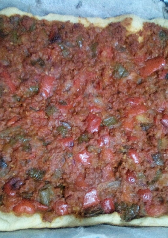 Una foto de Torta de carne con pimiento