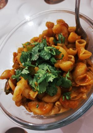 A picture of Masala macaroni.
