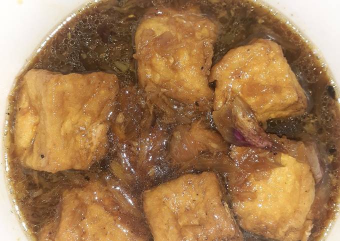 Resep Semur Tahu Simple Oleh Mama Shanum A Z Cookpad