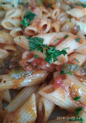 Una foto de Macarrones arrabiata