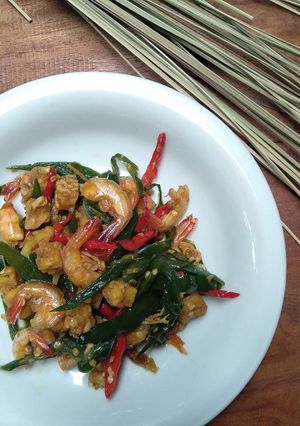 Foto resep Tempe Udang Lombok Ijo