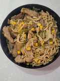 Noodles de cerdo ibérico
