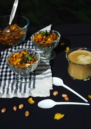 A picture of Corn flakes bhel.