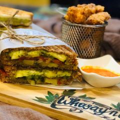 A picture of Whosayna’s Mumbai Sandwich.