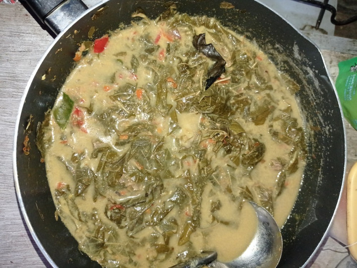 Resep Gule daun singkong, Bikin Ngiler