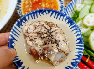 Hình của món Óc heo hấp.