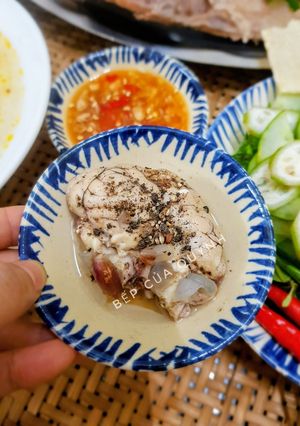Hình của món Óc heo hấp.