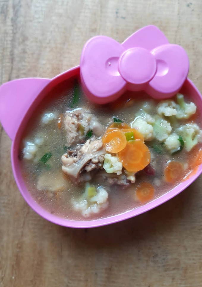 Foto resep Chicken Wings Sop with Red Bean mpasi 1 tahun