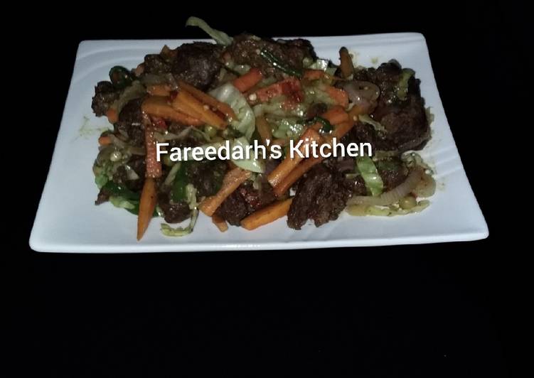 Simple Way to Prepare Speedy Beef Stir Fried