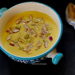 A picture of Kashmiri Rabri Malai.