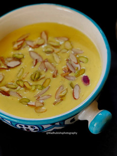 A picture of Kashmiri Rabri Malai.