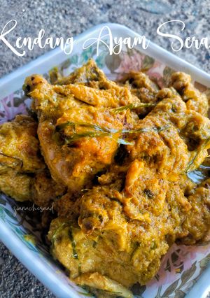 Gambar Rendang ayam serai