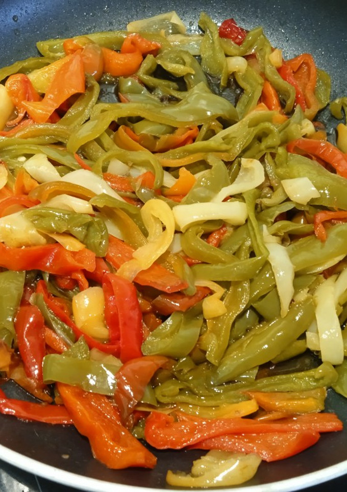 Una foto de Pimientos fritos