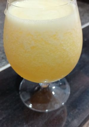 A picture of Fresh peach soda.