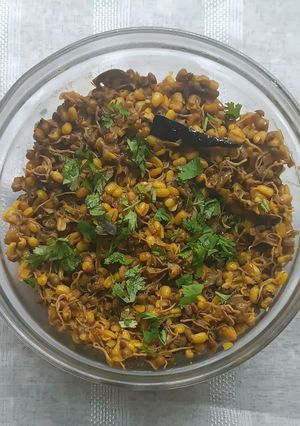A picture of Sprout Mung Masala.