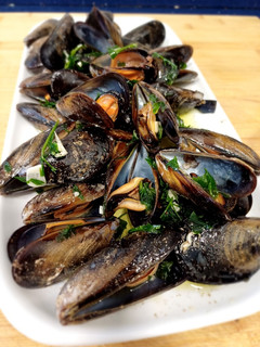 Una foto de Mejillones a la plancha