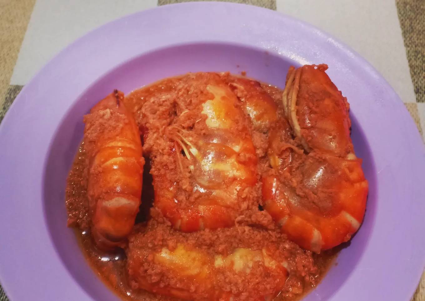 Udang galah saos padang