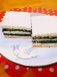 Mákos linzerkocka recept fotója