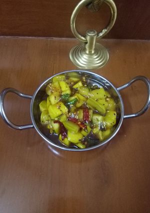 A picture of Maangai pachadi.