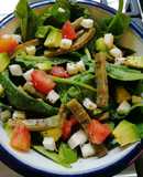Ensalada de nopales y espinaca