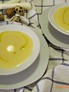 Una foto de Vichyssoise, crema de puerros