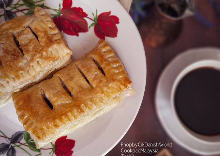 resepi 😋 Puff Coklat Sedap Air Fryer