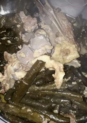 صورة لوصفة ورق دوالي بطنجره الضغط