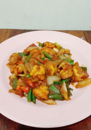 Foto resep Udang tumis mentega