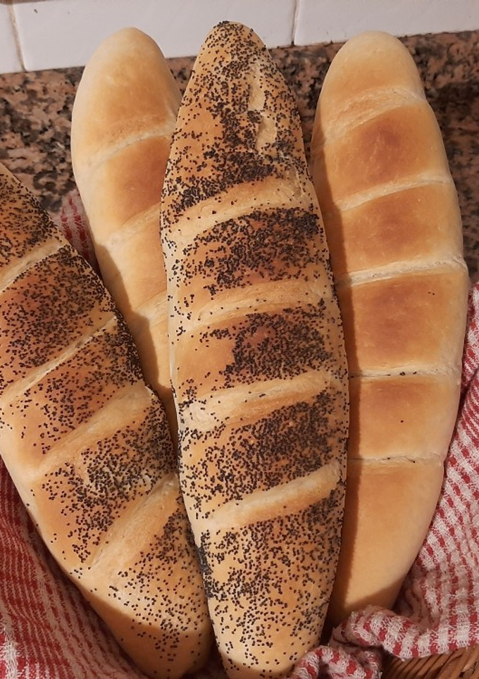 Una foto de Pan de barra casero
