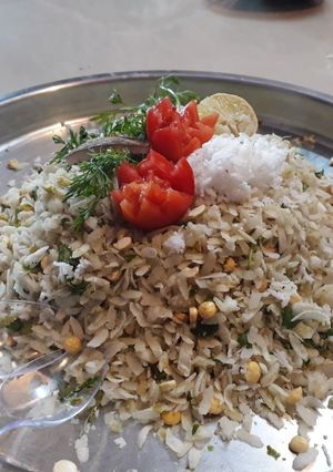 A picture of Chatpata poha.