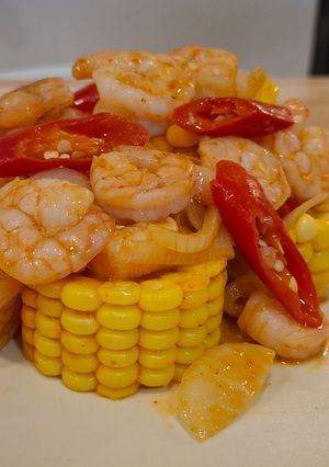 Foto resep 1.009. Udang Asam Manis Jagung
