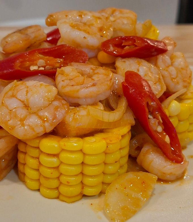 Foto resep 1.009. Udang Asam Manis Jagung