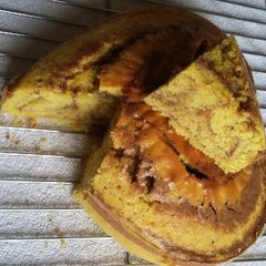 A picture of Pineapple marble cake # baking contest.