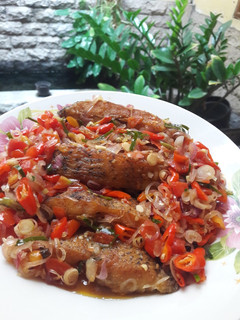 Foto resep Gurami Goreng Bumbu Sambal Matah
