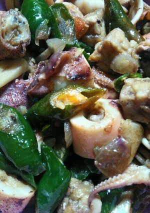 Foto resep Tumis cumi asin