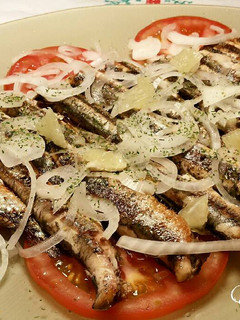 Una foto de Anchoas a la plancha con aliño