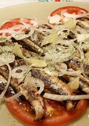 Foto principal de Anchoas a la plancha con aliño