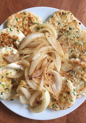 Hình của món Chả gà eat clean.