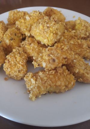 Una foto de Pinchos de pollo crunchy
