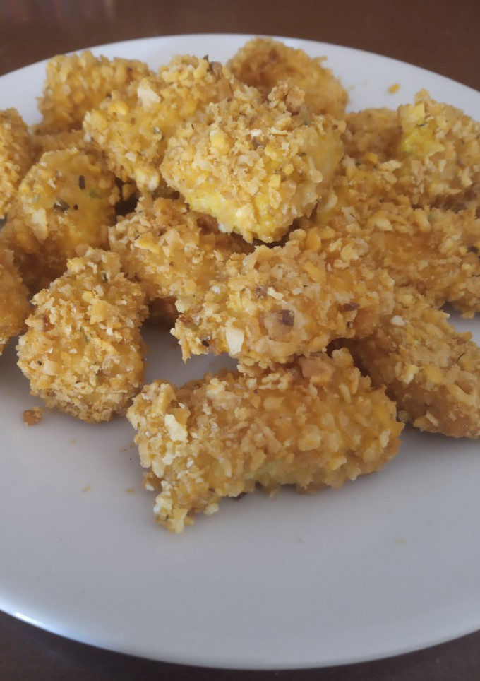 Una foto de Pinchos de pollo crunchy
