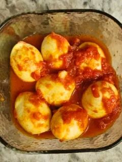 صورة لوصفة بيض بالطماطم