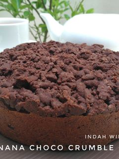 Foto resep Banana Choco Crumble Cake