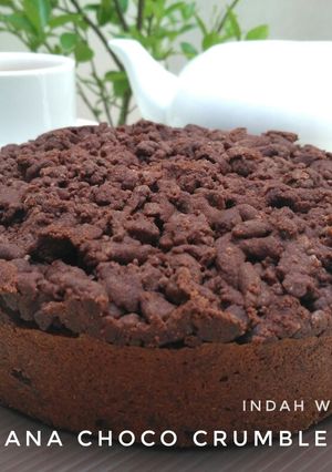 Foto resep Banana Choco Crumble Cake